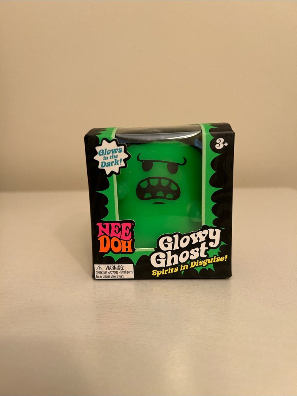 🟢 RARE Green NeeDoh Glowy Ghost – Glow in the Dark 👻 NEW NIB